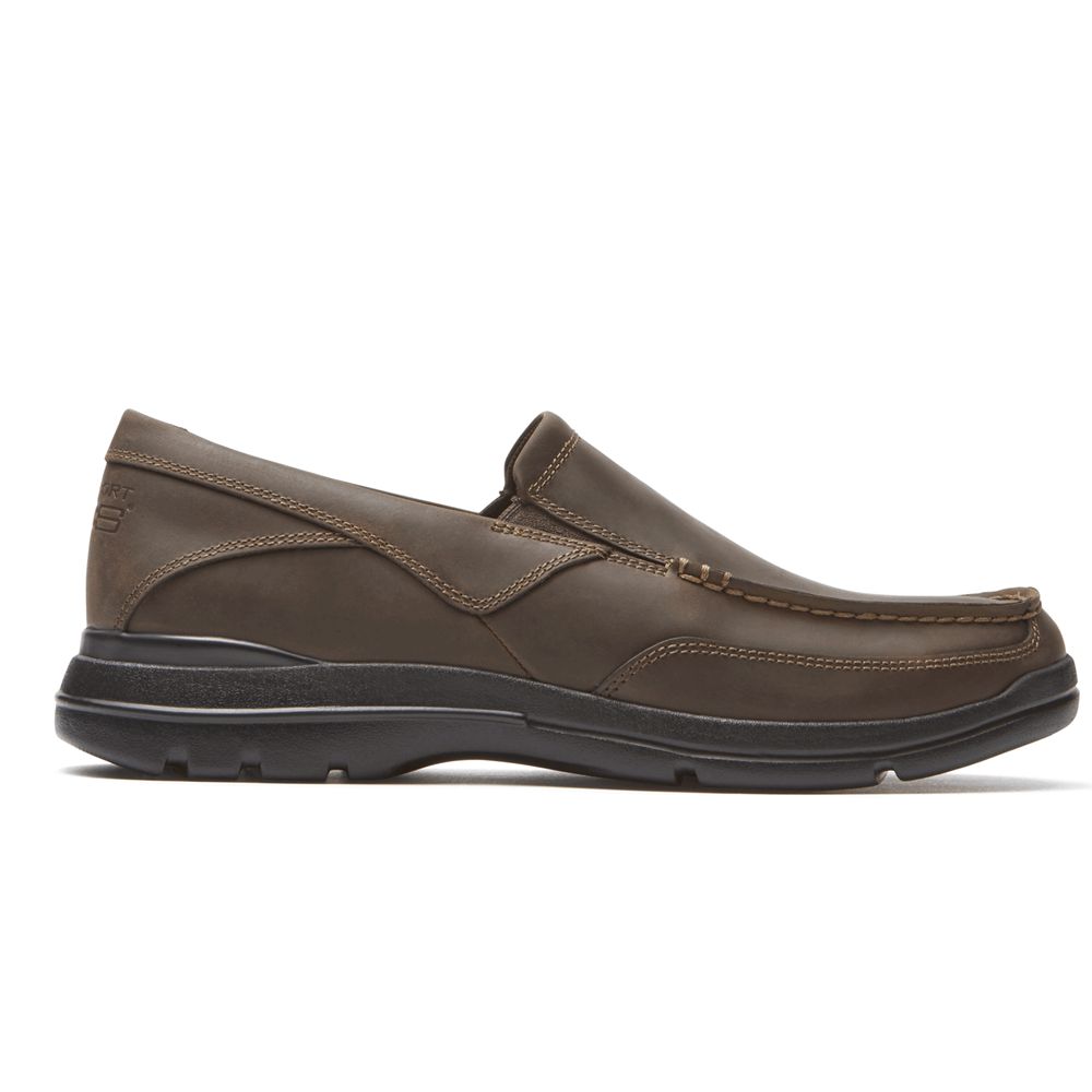 Slip-Ons Homem Rockport Junction Point Chocolate,Portugal OQJHM-8431